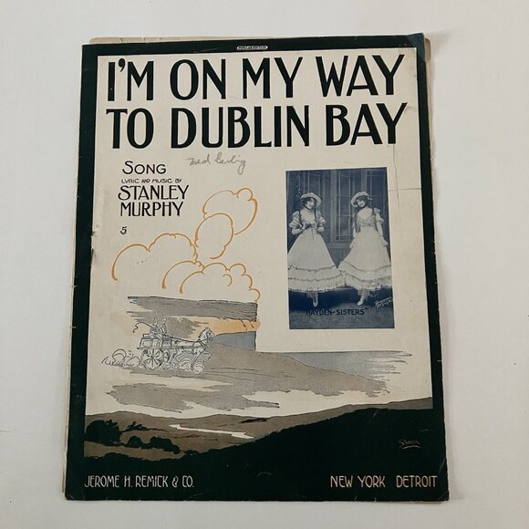 1910s Vintage Sheet Music Irish Songs Ragtime I'm A Long Way from Tipperary - Picture 6 of 16